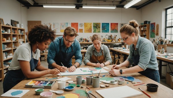 Team building artistiques : des ateliers créatifs pour souder vos collaborateurs